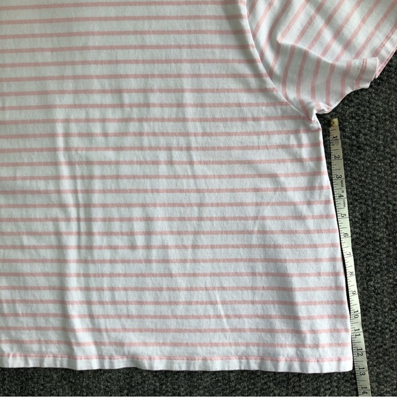 Draper James crewneck t-shirt in pink mariner size 3X - Picture 5 of 9